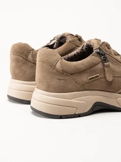 Tamaris Wide - Bruna sneakers i mocka
