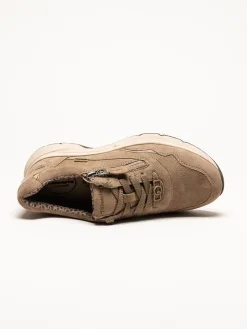 Tamaris Wide - Bruna sneakers i mocka