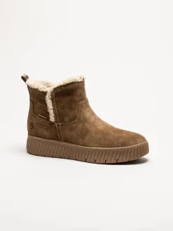 Tamaris Wide - Bruna step-in boots i mocka