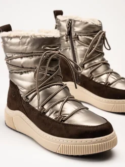 Tamaris Wide - Bruna varmfodrade boots