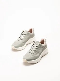Tamaris Wide - Gröna sneakers i mesh
