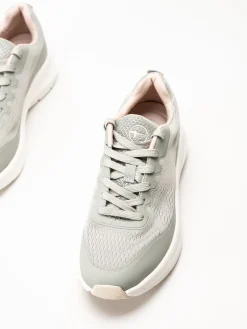 Tamaris Wide - Gröna sneakers i mesh