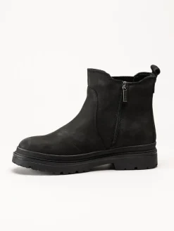 Tamaris Wide - Svarta varmfodrade boots