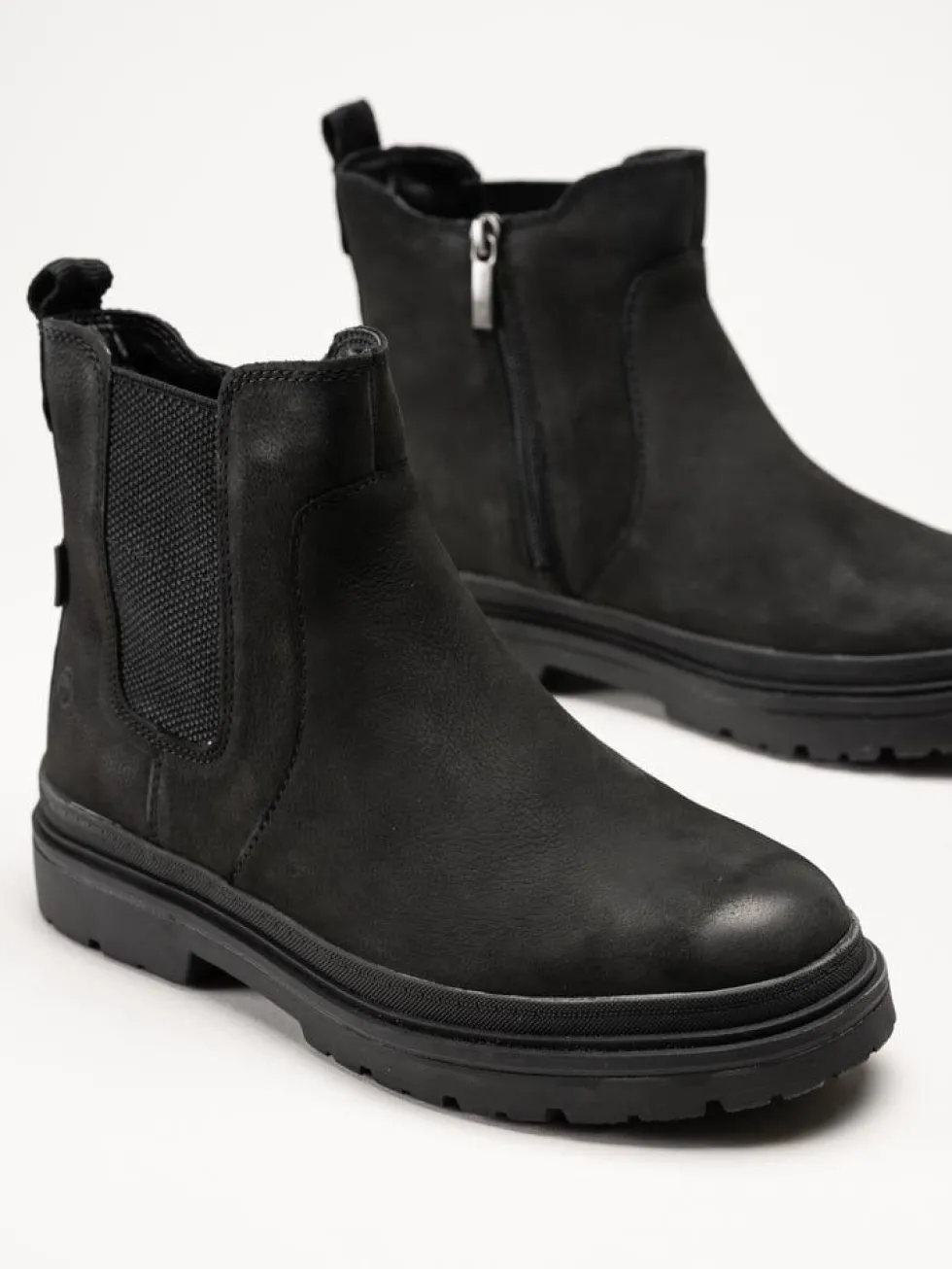 Tamaris Wide - Svarta varmfodrade boots