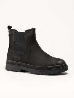 Tamaris Wide - Svarta varmfodrade boots