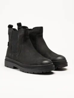 Tamaris Wide - Svarta varmfodrade boots