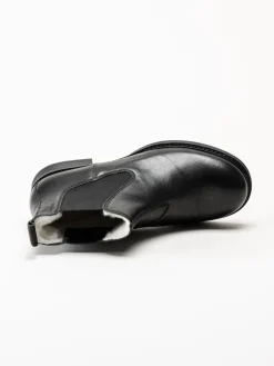 Ten Points - Pandora - Svarta chelsea boots i skinn