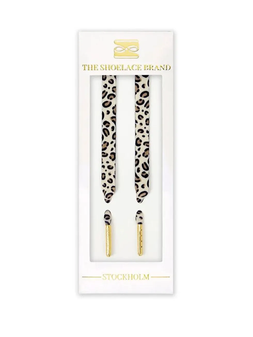 The Shoelace Brand - Classic Leopard 120 - Leopardmönstrade skoband i textil