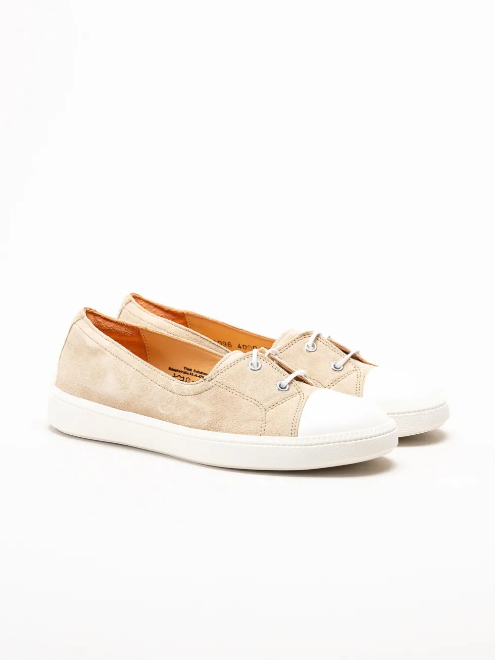 Think - Turna - Beige Ballerina i mocka