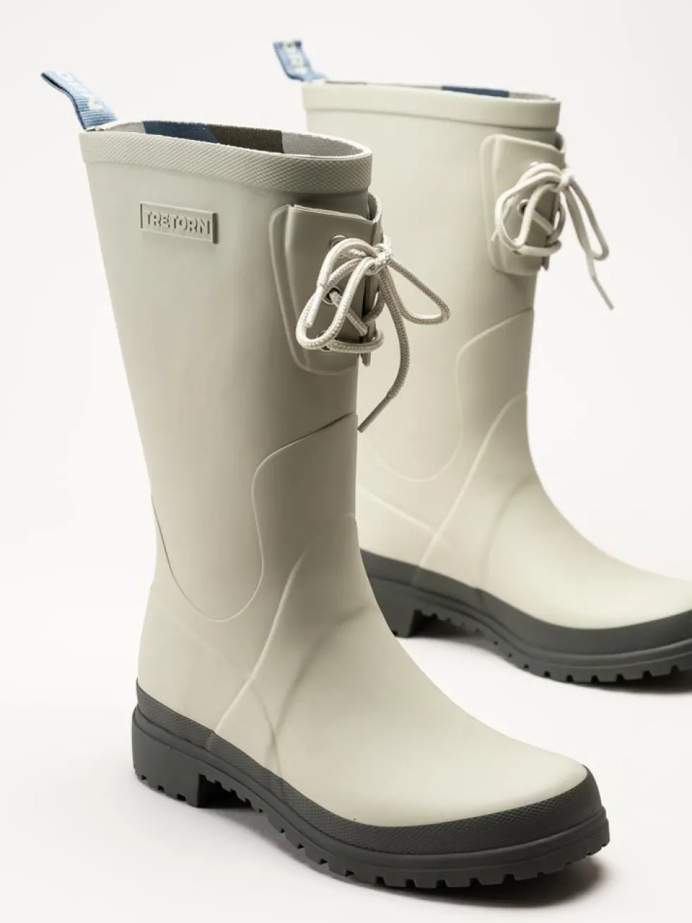 Tretorn - Skanör - Beige höga gummistövlar