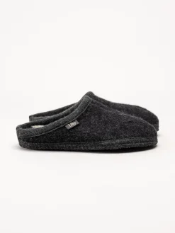 Ulle - Ulle Stripe - Svarta slip in tofflor i ull