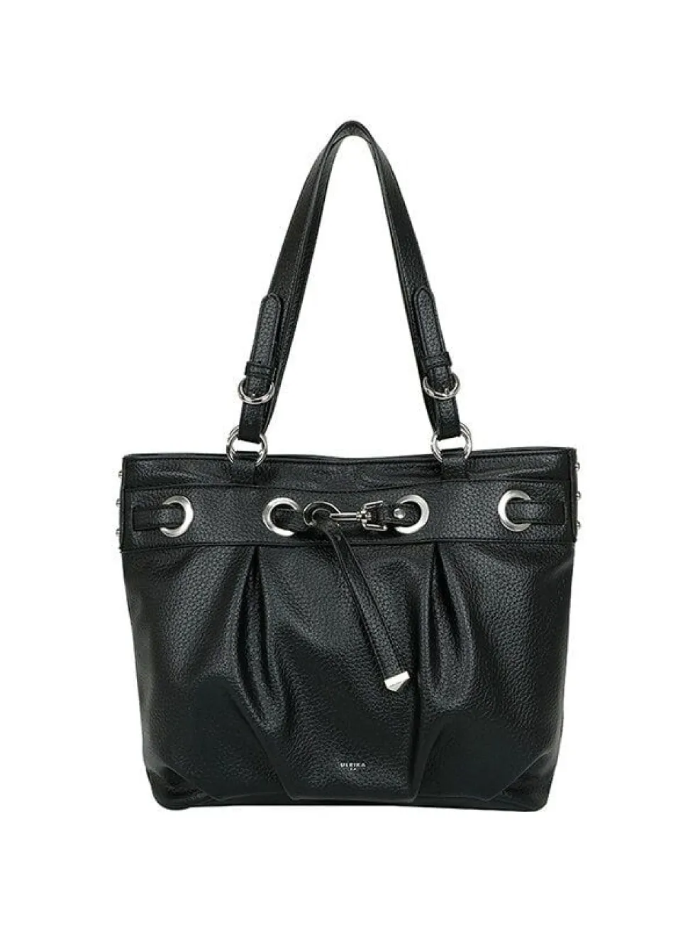 Ulrika Design - Recycled PU 2.0 - Svart väska i mjuk PU med struktur