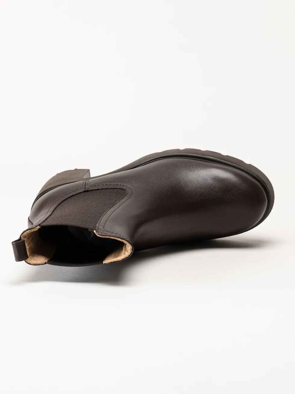 Unisa - KLINO_F25_STT - Mörkbruna högklackade boots i skinn