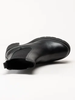 Unisa - KLINO_F25_STT - Svarta högklackade boots i skinn