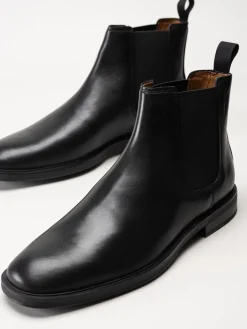 Vagabond - Andrew - Svarta chelsea boots i skinn