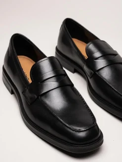 Vagabond - Andrew - Svarta loafers i skinn