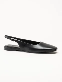 Vagabond - Delia - Svarta slingbacks i skinn