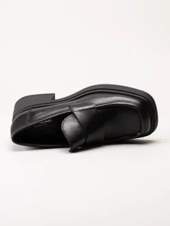Vagabond - Dorah - Svarta skinnloafers med klack