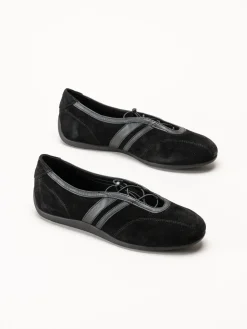 Vagabond - Hollie - Svarta sportiga ballerinaskor