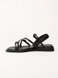 Vagabond - Izzy - Svarta sandaler i skinn