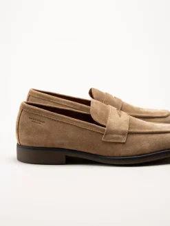 Vagabond - Troy - Beige loafers i mocka
