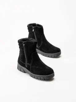 Wildflower - Selhurst - Svarta fodrade boots i mocka