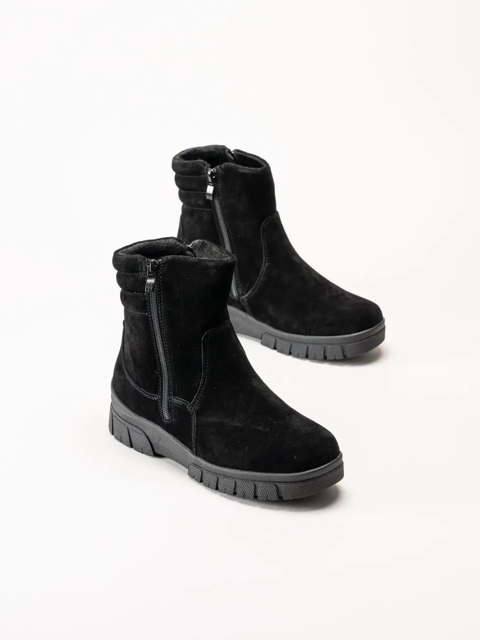 Wildflower - Selhurst - Svarta fodrade boots i mocka